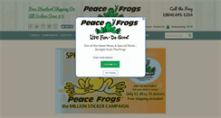 Desktop Screenshot of peacefrogs.com