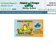 Tablet Screenshot of peacefrogs.com